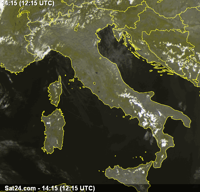 Meteo Italia Vista Da Satellite