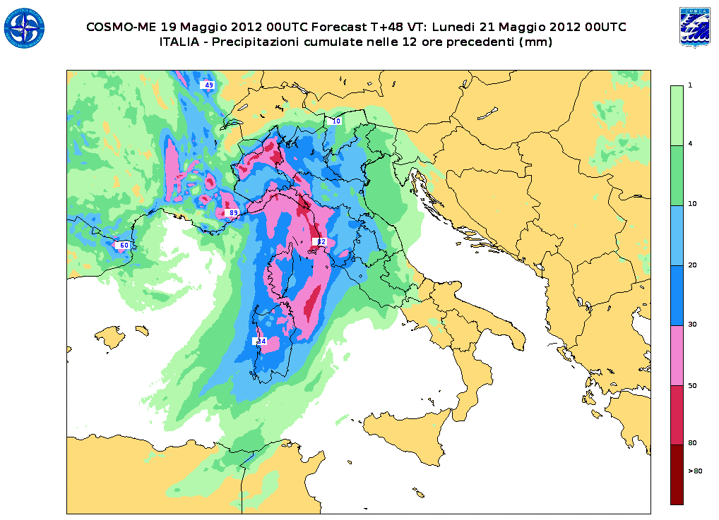 L Allerta Meteo Dell Aeronautica Militare E Le Mappe Del Modello Cosmo