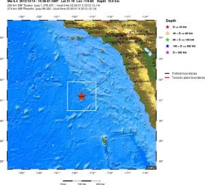 Due Forti Scosse Di Terremoto Al Largo Della California