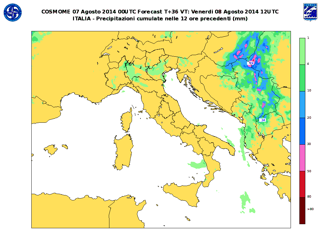 Le Previsioni Meteo Dell'aeronautica Militare Per Oggi E Domani [MAPPE]