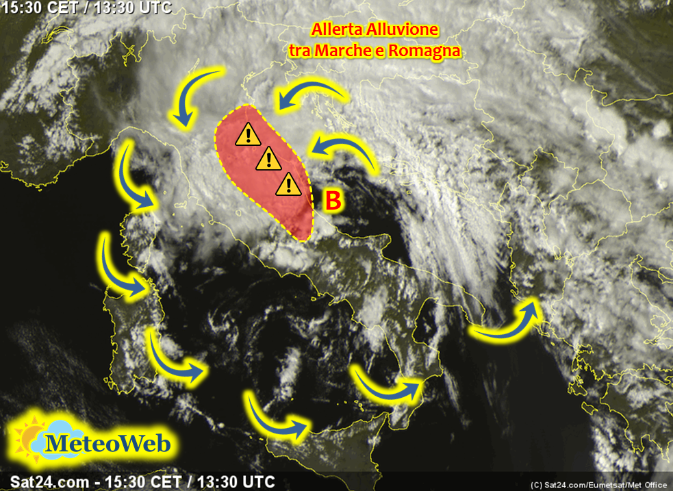 Allerta Meteo Ciclone In Azione Sull Italia Forti Temporali E Piogge