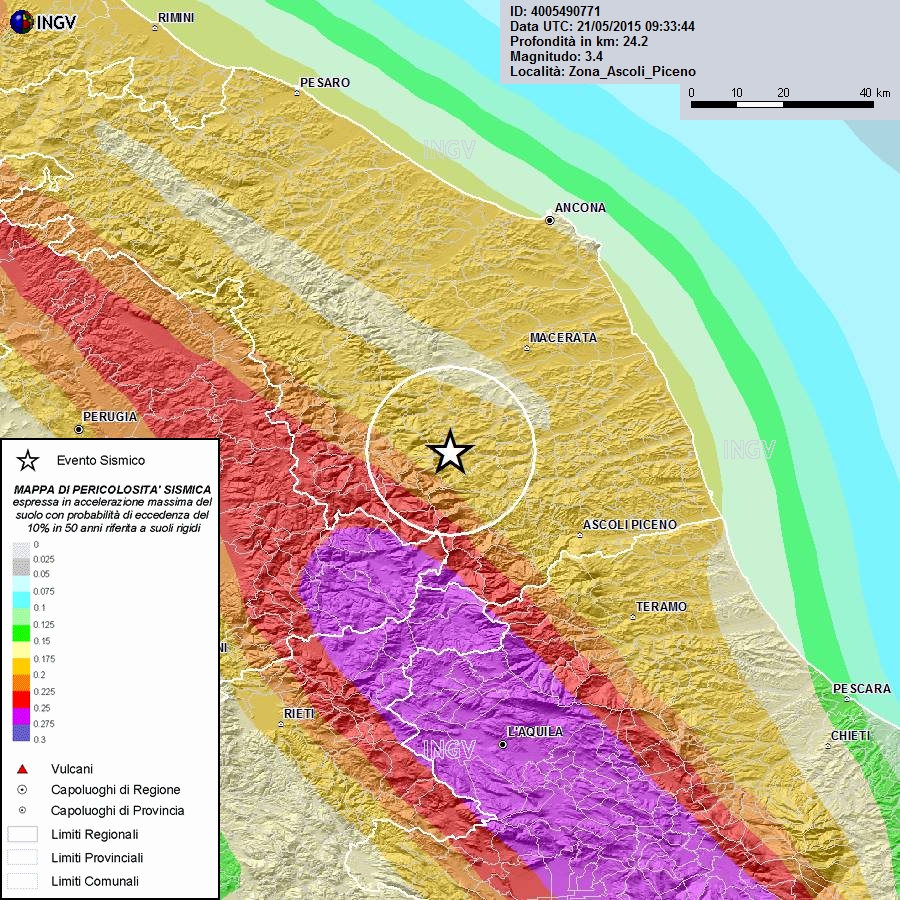 Terremoto Magnitudo 3 4 Tra Macerata E Ascoli Piceno