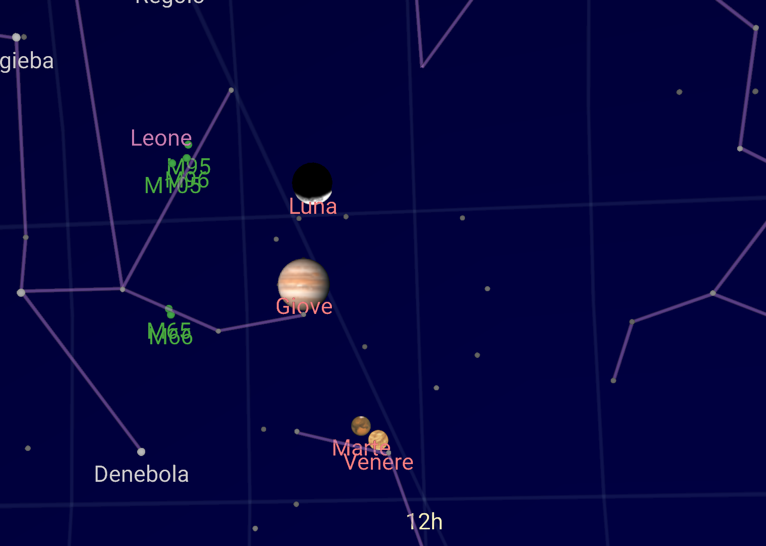 Astronomia Occhi Al Cielo Per La Danza Cosmica Luna Giove Marte Venere