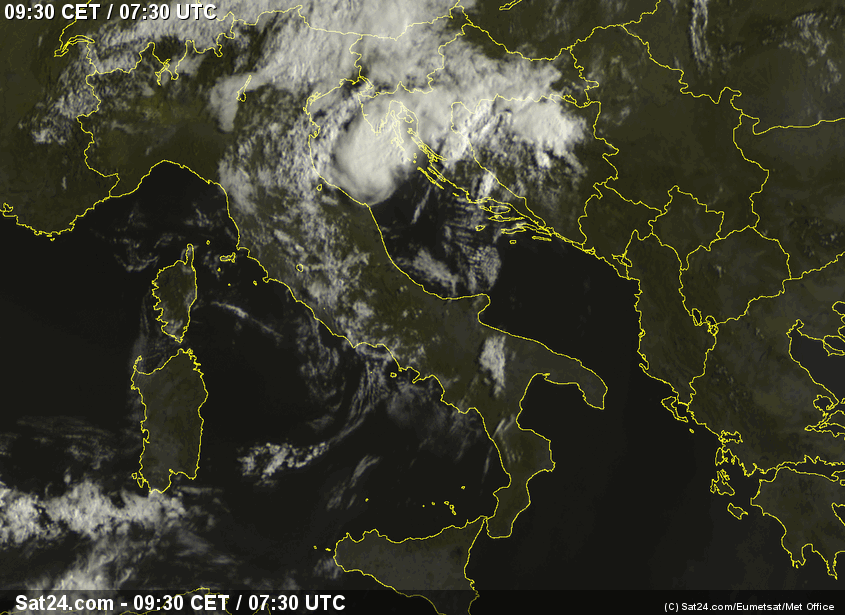 Le previsioni meteo dellAeronautica Militare instabilità al centro nord