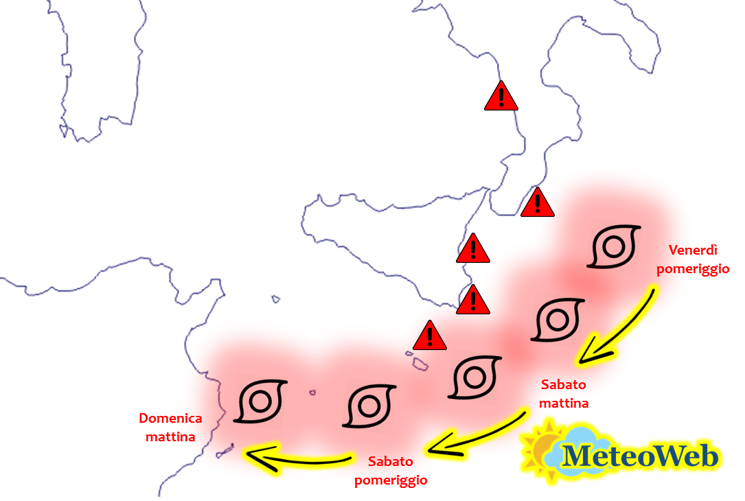 Allerta Meteo Violento Ciclone Al Sud Altre H Di Maltempo Estremo