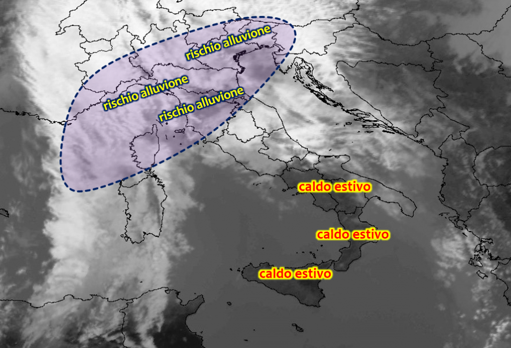 Allerta Meteo Italia Spaccata In Due Nubifragi Al Centro Nord