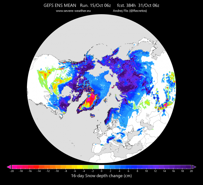 Previsioni Meteo Copertura Nevosa Record In Nord America Ma L Eurasia