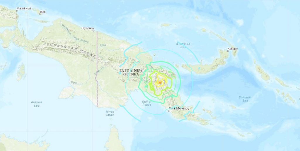 Violenta Scossa Di Terremoto In Papua Nuova Guinea Dati E Mappe