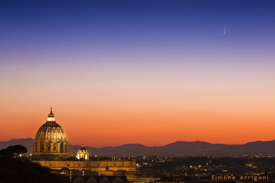 La Cometa Neowise Saluta La Basilica Di San Pietro Le Splendide Foto