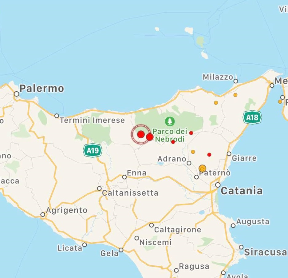 Terremoto In Sicilia Scossa In Provincia Di Messina Epicentro A