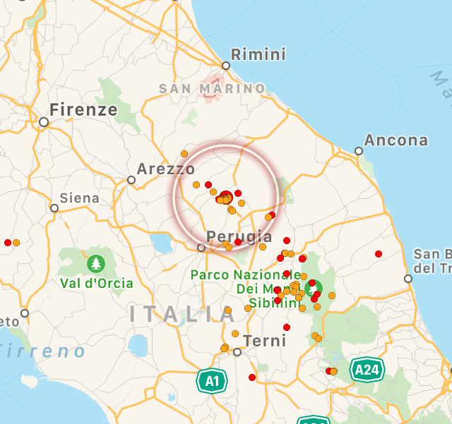 Terremoto Umbria Epicentro A Gubbio In Provincia Di Perugia MAPPE E