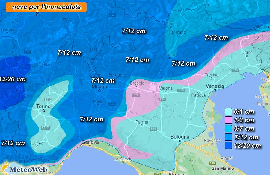 Previsioni Meteo Festa Dell Immacolata Con La Neve Fino In Pianura