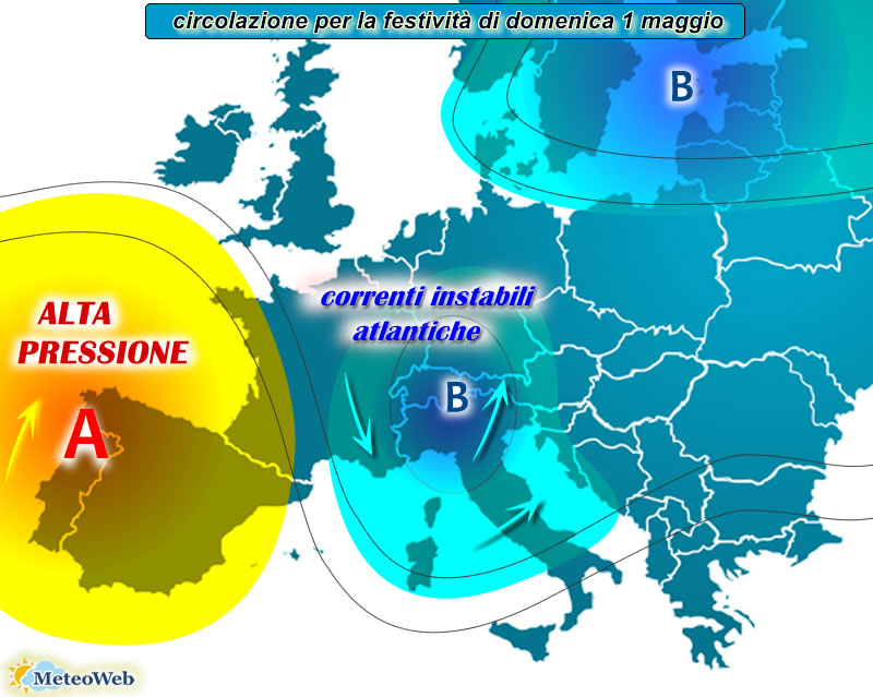 Previsioni Meteo 1 Maggio Con Locali Rovesci E Temporali I Dettagli