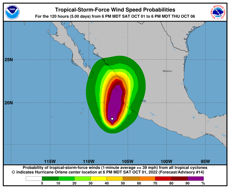 Orlene Diventa Un Uragano Di Categoria Si Avvicina Al Messico Mappe