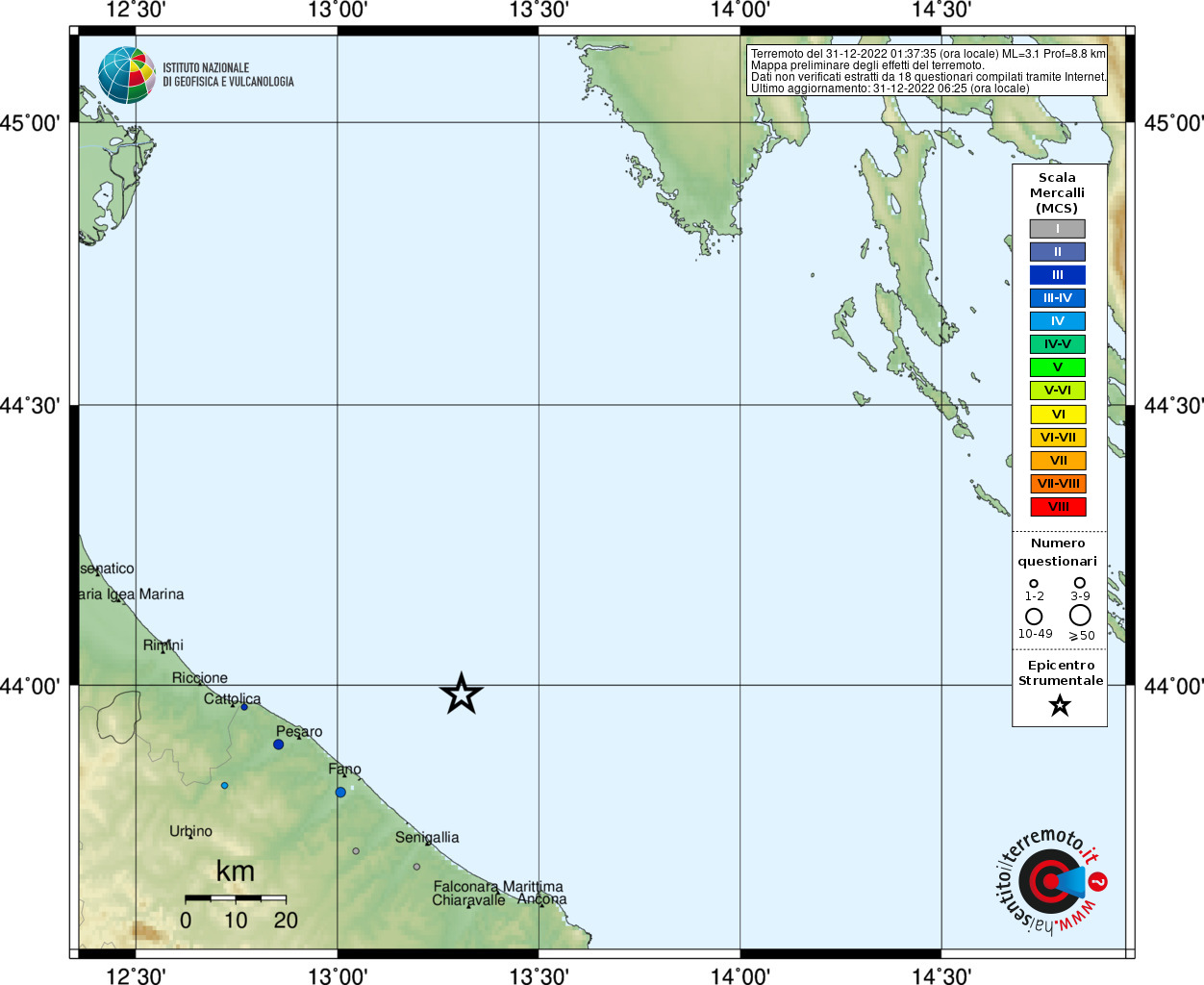 Terremoto Marche Scossa Al Largo Di Pesaro Dati E Mappe