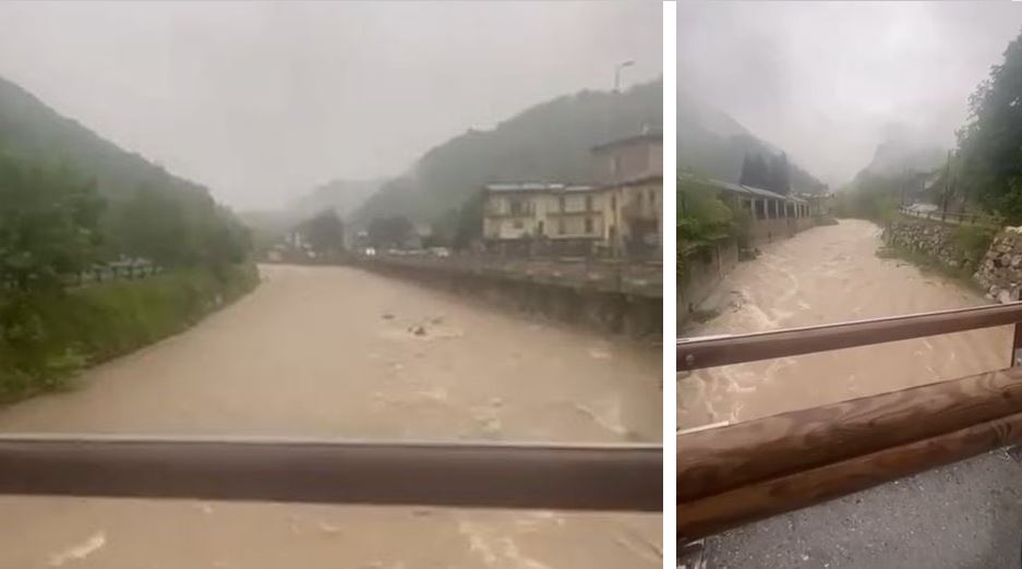 Maltempo Piogge Torrenziali In Piemonte Due Torrenti Superano Il