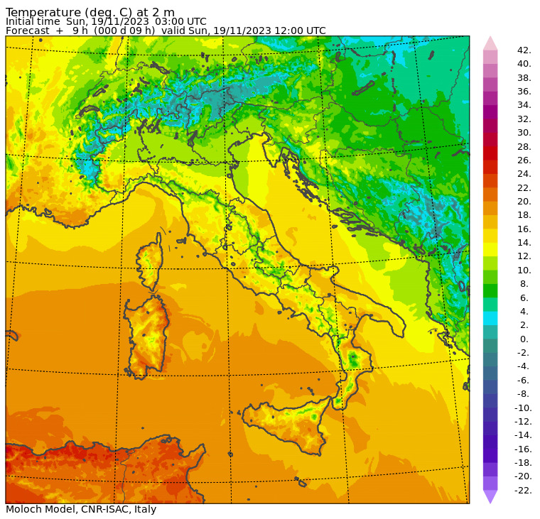 Meteo Le Temperature Massime Di Oggi 25C A Tertenia