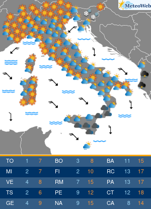 Meteo le temperature massime di oggi in Italia 36 C a