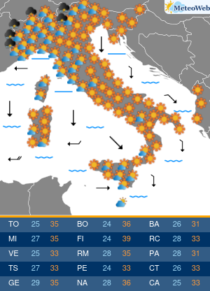 Previsioni Meteo Domenica 11 Agosto