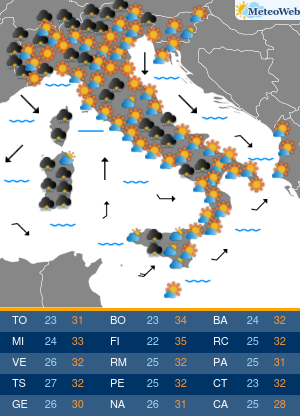 Previsioni Meteo Lunedi 2 Settembre