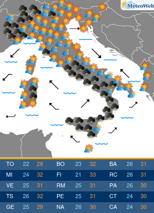 Previsioni Meteo Martedi 3 Settembre