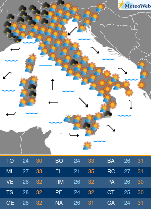 Previsioni Meteo Domenica 1 Settembre