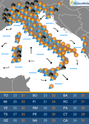 Previsioni Meteo Domenica 1 Settembre