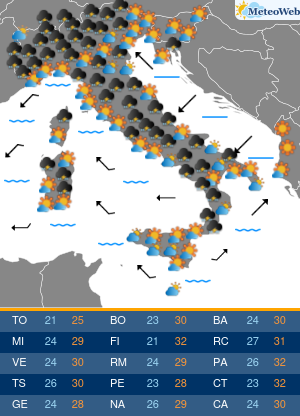 Previsioni Meteo Mercoledi 4 Settembre