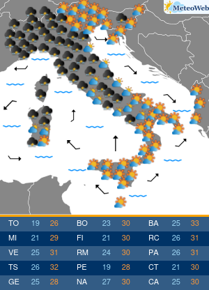 Previsioni Meteo Lunedi 2 Settembre