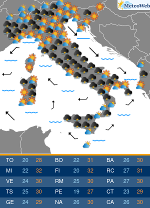 Previsioni Meteo Martedi 3 Settembre