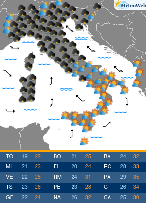 Previsioni Meteo Domenica 8 Settembre