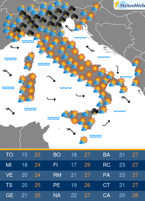 Previsioni Meteo Mercoledi 11 Settembre