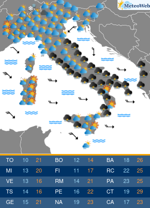 Previsioni Meteo Venerdi 13 Settembre