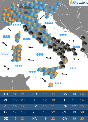 Previsioni Meteo Venerdi 13 Settembre