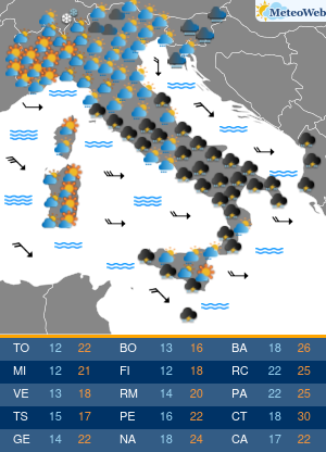 Previsioni Meteo Venerdi 13 Settembre