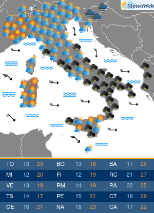 Previsioni Meteo Venerdi 13 Settembre