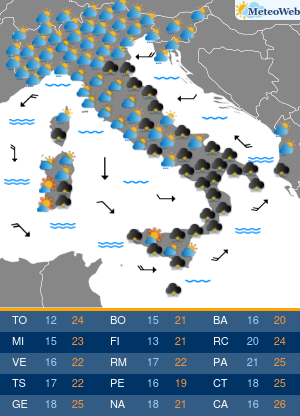 Previsioni Meteo Martedi 17 Settembre