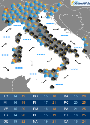 Previsioni Meteo Martedi 17 Settembre