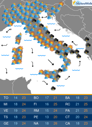 Previsioni Meteo Venerdi 20 Settembre