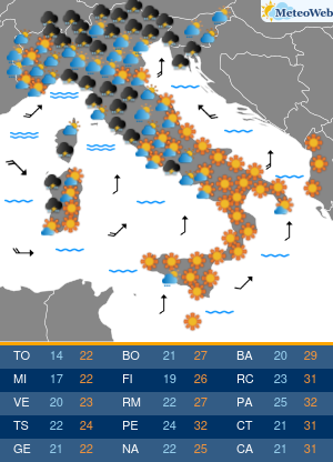 Previsioni Meteo Venerdi 27 Settembre