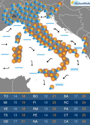 Previsioni Meteo Lunedi 30 Settembre