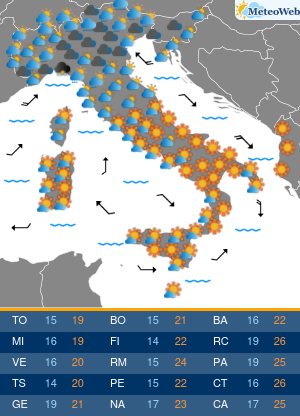 Previsioni Meteo Martedi 1 Ottobre