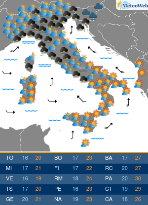 Previsioni Meteo Mercoledi 2 Ottobre