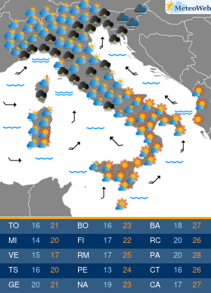 Previsioni Meteo Mercoledi 2 Ottobre