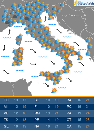 Previsioni Meteo Domenica 6 Ottobre