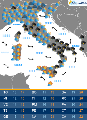 Previsioni Meteo Venerdi 4 Ottobre