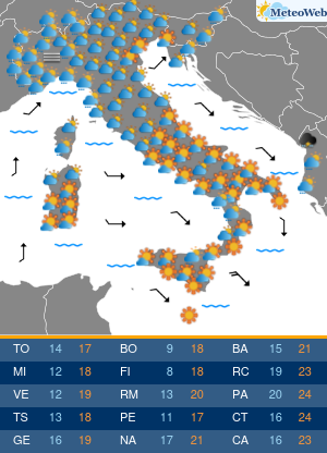 Previsioni Meteo Domenica 6 Ottobre