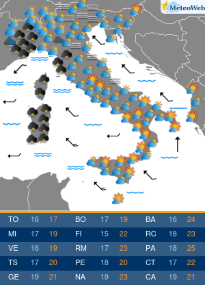 Previsioni Meteo Domenica 27 Ottobre