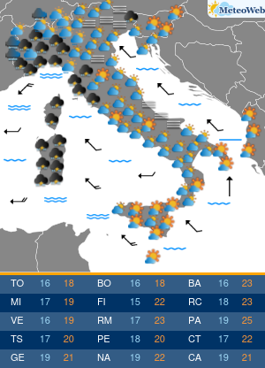 Previsioni  Meteo Domenica 27 Ottobre