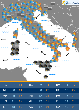 Previsioni Meteo Venerdi 8 Novembre